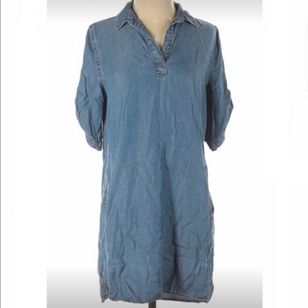 Velvet heart jean dress